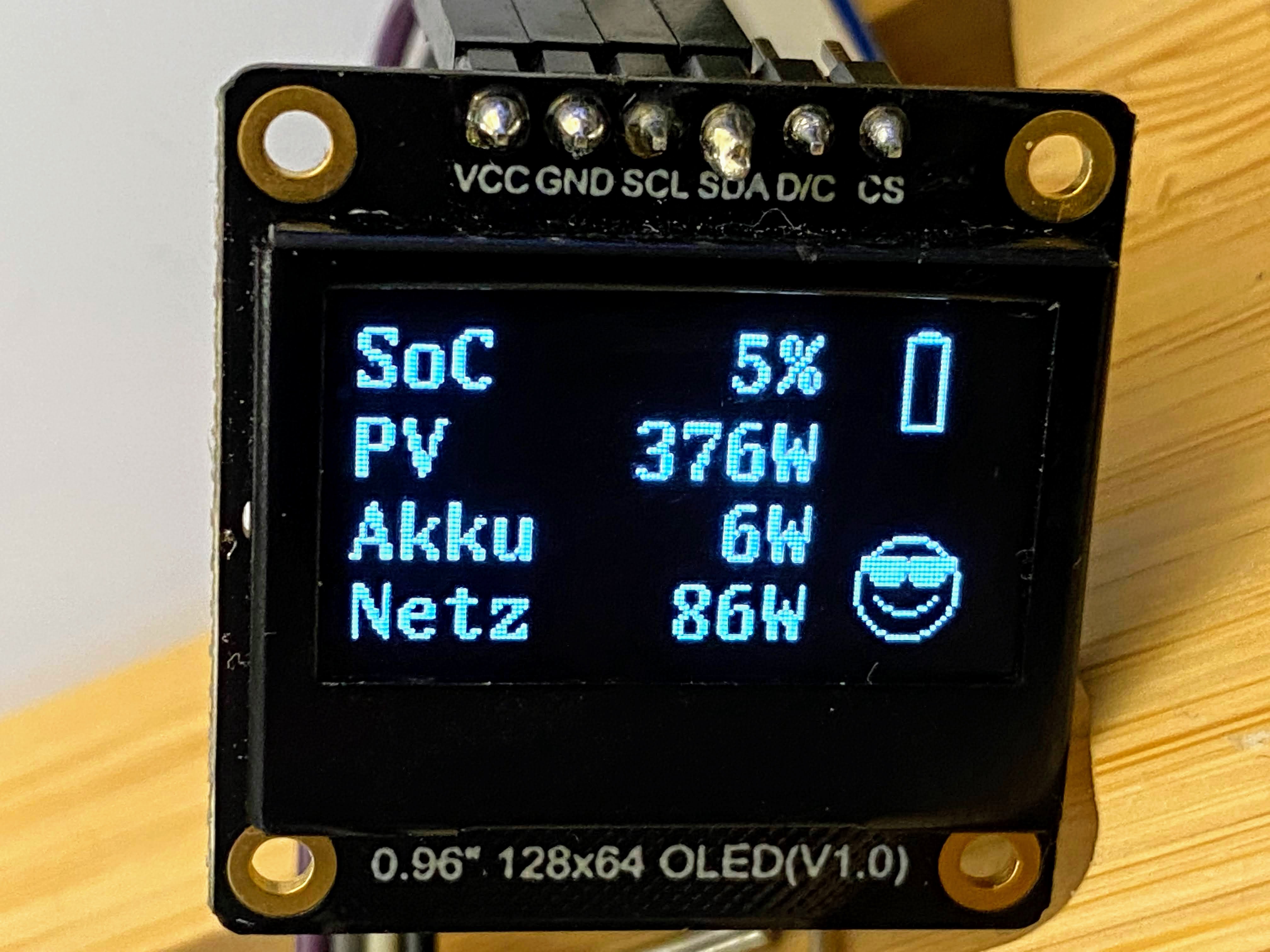 First version using Monochrome 0.96 128x64 I2C/SPI OLED Display