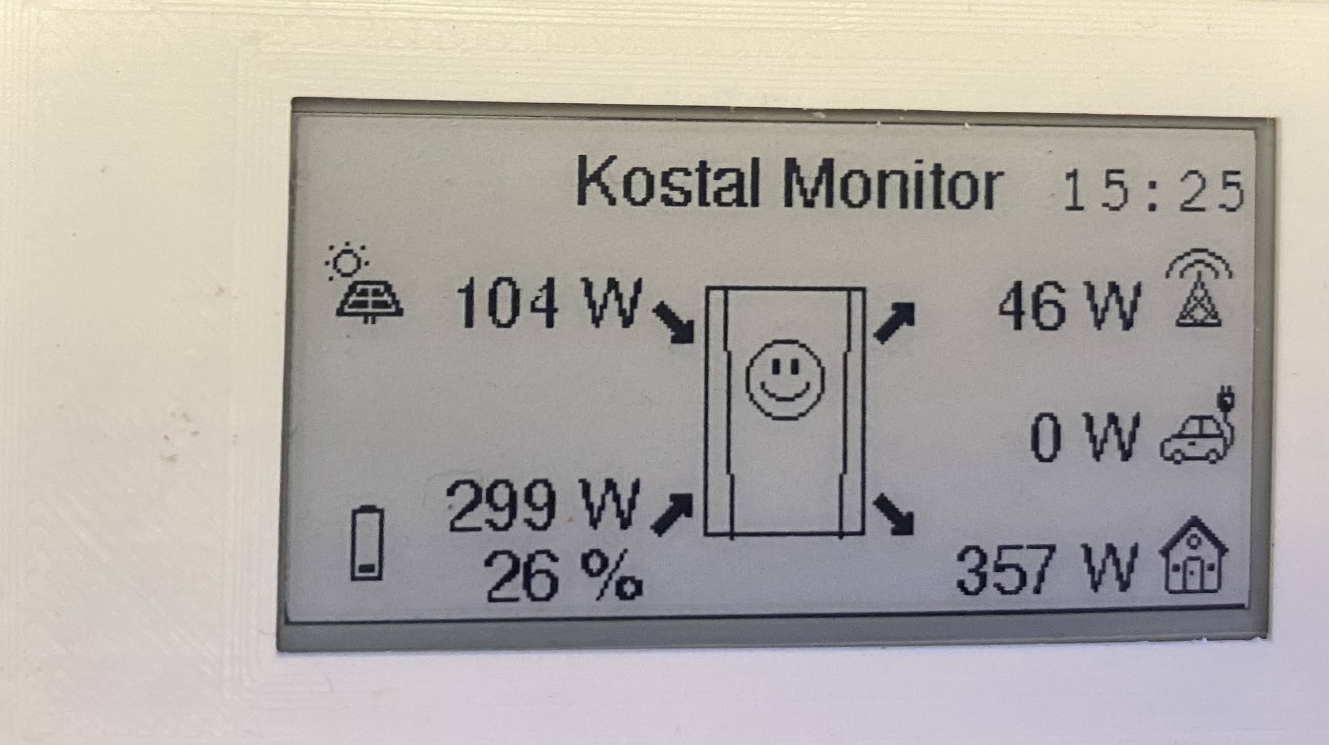 Display of Kostal Plenticore PV Monitor